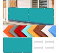 Brise Vue Balcon Imperméable 50 x 1000 cm Protection Contre Les Regards Protéger Les Écran D'Intimité avec Attaches de Câble et Cordons pour Patio Extérieur Clôtures, Bleu Ciel