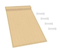 Brise Vue Balcon Paravent de Balcon de Jardin 55 x 460 cm UV, Résistant Aux Déchirures et Au Vent Écrans de Protection de Vie Privée du Patio pour Terrasse Patio, Jaune Sable