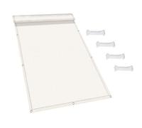 Brise Vue Balcon Paravent de Balcon de Jardin 90 x 160 cm UV, Résistant Aux Déchirures et Au Vent Écrans de Protection de Vie Privée du Patio pour Terrasse Patio, Blanc