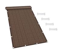 Brise Vue Balcon Paravent de Balcon de Jardin 95 x 730 cm UV, Résistant Aux Déchirures et Au Vent Écrans de Protection de Vie Privée du Patio pour Terrasse Patio, Marron