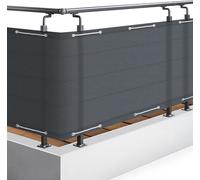 Brise Vue Balcon - Sol Royal - SolVision PB2 - 100x500 cm - Anthracite - Résistant aux intempéries