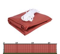 Brise-Vue de Balcon, 0,9 x 7,5 m, Protection UV, Protection Contre, Couverture de Balcon pour Appartements, pour terrasse, Jardin, Portail, Garde-Corps, Portes de Garage, fenêtre extérieure