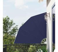 Brise-vue de balcon en polyester, terrasse, bleu marine, 140 x 140 cm