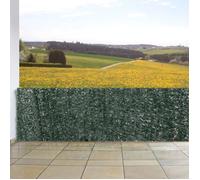 Brise-vue de balcon N77, brise-vent 300x100cm sapin foncé G