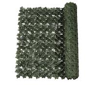 Brise-vue de clôture de lierre artificiel - 78,7 x 19,6 pouces/0,5 m x 2 m Clôture brise-vue en feuilles de lierre artificiel | Haie d'intimité résistante aux UV | Clôture de jardin murale pour la