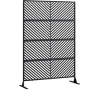 Brise-vue de jardin en métal 90×180cm - Claustra décoratif autoportant, base lestée, anti-rouille, pour balcon,intérieur/extérieur