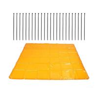 Brise-vue de soudage en polyéthylène ignifuge et étanche pour protection UV-6 Doré 1,7 x 1,7 m