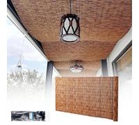Brise-vue en bambou - 50 x 100 cm, 60 x 300 cm, 80 x 500 cm, 100 x 1000 cm - Paravent décoratif pour jardin, terrasse, cloison de séparation (80 x 200 cm)