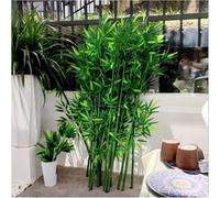 Brise-vue en bambou artificiel avec feuilles de soie pour cour et entrée Aspect naturel