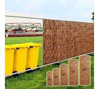 Brise-vue en bambou de 1,2 m x 5 m - Brise-vue décoratif pour jardin, cour, terrasse, balcon (1,83 x 2 m)