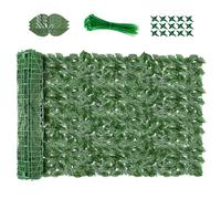 Brise-vue en lierre artificiel - Treillage de 1,5 x 2 m - Feuilles vertes réalistes - Pour balcon, jardin, décoration murale - Solution d'intimité extérieure - Résistant aux UV - Facile à installer