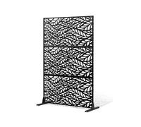 Brise-vue En Métal 120x183cm Avec Support Est Résistant à La Corrosion Et Durable