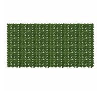 Brise-vue en polyéthylène et tissu, balcon et jardin, vert, 36 pièces