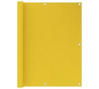 Brise-vue en polyéthylène haute densité - Jaune - 120 x 400 cm - Avec œillets en aluminium et corde - Résistant aux UV - Perméable au vent pour une brise fraîche