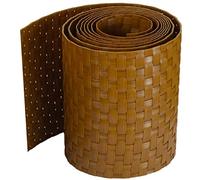 Brise-vue en Polyrotin workingHOUSE pour Grillage à Double Barre - Bandes Résistantes aux Intempéries Pour Clôture, Balcon et Terrasse - 255 cm x 19 cm - brise-vue pour balcon (Maron Miel)