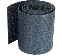 Brise-vue en Polyrotin workingHOUSE pour Grillage à Double Barre - Bandes Résistantes aux Intempéries Pour Clôture, Balcon et Terrasse - 255 cm x 19 cm - brise-vue pour balcon (Anthracite)