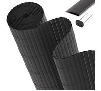 Brise-vue en PVC pour clôture de balcon SolVisionP12 130 x 300 cm anthracite