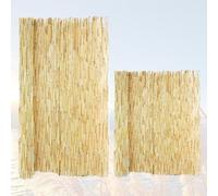 Brise Vue en Roseau Naturel, Clôture Palissade Jardin Exterieur 30cm 60cm 120cm 160cm 180cm Hoch, Tissé À La Main Rouleau De Roseau, pour, Terrasse, Balcon, Bordure De Piscine(Natural White Line)