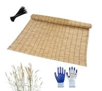 Brise Vue En Roseau Robuste,Palissade Balcon Exterieur Privé,Cache Vue Jardin Décorative Extérieur, Panneaux De Clôture En Roseaux Tissé À La Main Pour Exterieur Jardin Balcon Porche(H90xL600cm/3.0x19