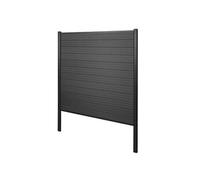 Brise-vue en WPC Sarthe, clôture brise-vent élément de base, 190cm anthracite
