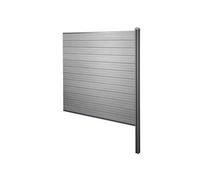 Brise-vue en WPC Sarthe, poteaux WPC Elément d'extension, 188cm gris