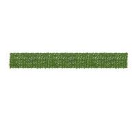 Brise-vue extérieur en polyéthylène et tissu, vert et jaune, lot de 36