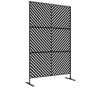 Brise-vue extérieur - Outsunny - 122x45x198cm - Acier - noir