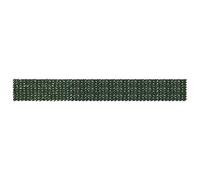 Brise-vue extérieur, polyéthylène et tissu, vert foncé, 36 pièces