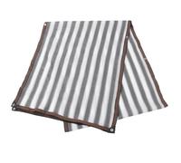 Brise-vue Extérieur pour Balcon, Écran de Confidentialité Pe Gris Blanc | Clôture Légère à Bandes, Laisse Circuler L’air, Réduit la Chaleur, Protège des Rayons, pour Terrasse et Plantes