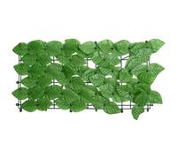Brise-Vue Feuilles Vertes 400 x 100 cm Écran Intimité Polyéthylène | Toile durable, bloque soleil, circulation d'air, ambiance chaleureuse, entretien facile, usage balcon terrasse jardin