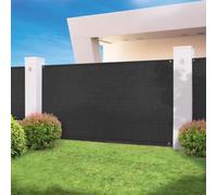IDMarket Brise-vue haute densité 1,8 x 10 m 300 g/m² Qualité Pro Noir