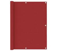 Brise-vue imperméable pour balcon, rouge, 120 x 400 cm, en tissu Oxford avec revêtement PU, coupe-vent, avec œillets en aluminium et corde pour une fixation facile à la balustrade du balcon