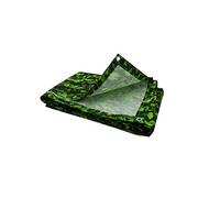 Brise vue imprimé feuillage vert avec oeillets 1 x 5 m
