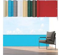 Brise Vue Jardin, Brise Vue 150 x 300 cm 220G/M² Hdpe, Contre Le Vent et Le Soleil avec Œillets, Cordons Brise-Vue, Brise-Vue Balcon pour Jardin Balcon Patio, Bleu Ciel