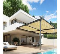 Brise Vue Jardin, Tissé À La Main Canisse Bambou 30cm-180cm Hoch, Premium Cloture Bois, pour Hôtel, Restaurant, Galerie, Bordure De Piscine, Mur De Toit, Robuste, Imperméable(Natural Black Line)