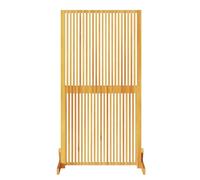 Brise-vue marron en bois massif d'acacia - 79,5 x 50 x 150 cm - Autonome - Pliable - Pour l'intérieur et l'extérieur - Paravent opaque avec surface huilée