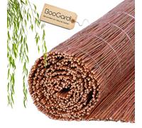 Brise-Vue Mat Natte en Osier Willow Clôture Balcon Jardin Vent Soleil Protection