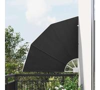 Brise-vue moderne pour balcon - 115 x 115 cm - En polyester robuste - Avec cadre en acier - Pliable et facile d'entretien - Pour terrasse et véranda