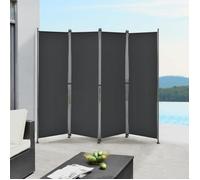 Brise-vue Modica à 4 Panneaux Polyester 215 x 170 cm Noir