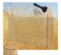 Brise-vue naturel en bambou pour terrasse, rouleaux de clôture décorative, clôture de jardin, clôture de balcon, facile à installer, pare-soleil imperméable, respirant (1 x 3 m)