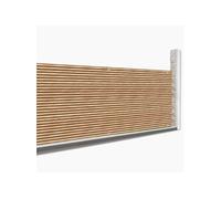 IDMarket Brise-vue occultant effet claustra en bois 1,8 x 10 m 160 gr/m²