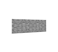 IDMarket Brise-vue occultant 1,8 x 10 m motif pierre grise 160 g/m²