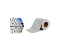 Toilinux - Brise Vue Occultant Clôture en PVC 450 g/m² - 70 m x 19 cm - 70 clips de montage - Gris Clair Gris G