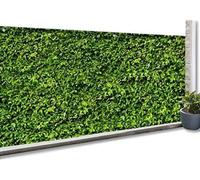 Brise Vue Occultant - Imprimé Feuillage - 160 GR/m² - H 1.5 x L. 10 M - Vert
