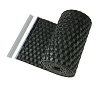 HaGa® Bandes d'occultation en PE-rotin 255cm x 19cm - Brise-vue pour balcon en PE-rotin, protection de la vue en noir'