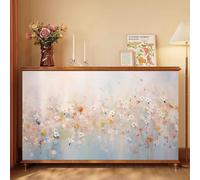 Brise-Vue pour Armoires De Rangement, pour Cuisine, Armoire, éTagèRe | Rideaux Sous L'éVier pour Chaussures, BibliothèQue, éTagèRe, Salon, FenêTre(Multi-colored3,47.2"W x 27.6"H)