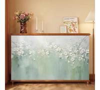 Brise-Vue pour Armoires De Rangement, pour Cuisine, Armoire, éTagèRe | Rideaux Sous L'éVier pour Chaussures, BibliothèQue, éTagèRe, Salon, FenêTre(Green1,55.1"W x 39.4"H)