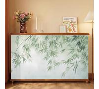 Brise-Vue pour Armoires De Rangement, pour Cuisine, Armoire, éTagèRe | Rideaux Sous L'éVier pour Chaussures, BibliothèQue, éTagèRe, Salon, FenêTre(Green3,55.1"W x 27.6"H)