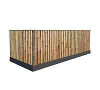 Brise-vue pour balcon - 100 cm de haut ou autre - Protection contre le vent - Brise-vue balcon - Bordure de balcon - Brise-vue - Natte brise-vue - Couverture de terrasse (500 x 90 cm, motif 3)