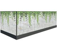 Brise-vue pour balcon 100cm de haut ou autre pare-vent brise-vue de balcon bordure de balcon brise-vue tapis brise-vue couverture de terrasse (500 x 100 cm, motif 16)